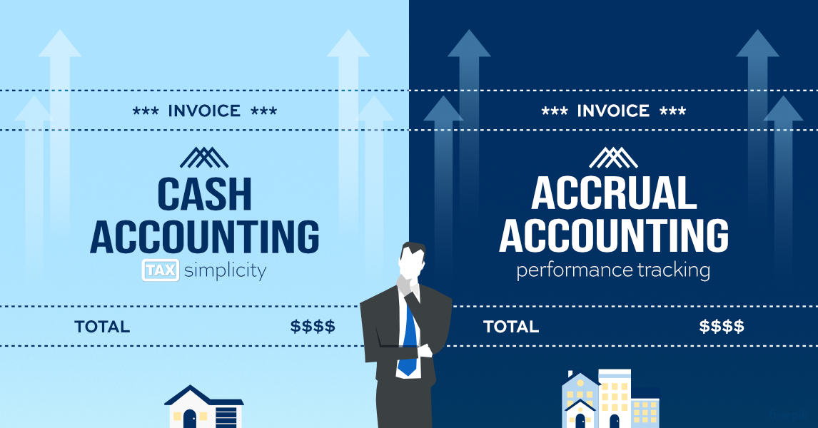 Decorative graphic for Cash Vs Accrual blog post.